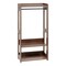 IRIS USA Small Wood Clothes Rack with 2 Tier Storage Shelf, Brown
